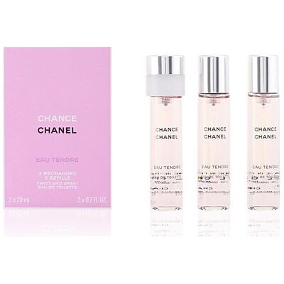 Chanel Chance Eau Tendre edt 60ml (1x20ml Ricaricabile + 2x20ml Ricariche)