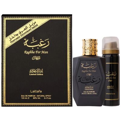 Lattafa Perfumes Raghba Men edp 100ml + Deo 25ml