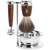 Mühle Rytmo Set Pure Badger 4-pcs, Safety Razor Ash